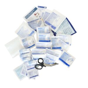 Set de reumplere pentru trusa de prim ajutor Actiomedic DIN 13 157, include bandaje, tifon, mănuși, foarfece și multe altele - Cutie de prim ajutor