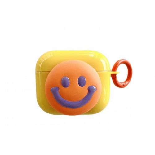 Cellect Airpods 3 Smile szilikon tok, narancssárga (AIRPODS3-FUNNY-SMILE) 128481569