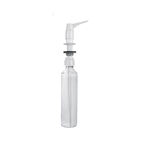 MCALPINE HC20-CP beépíthető folyékony szappan adagoló, krómozott nyomófej, átlátszó műanyag palack - Szappanadagoló