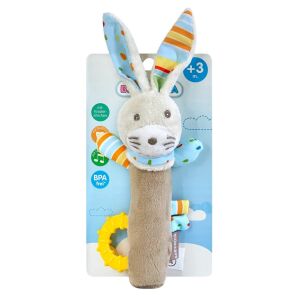 Baby-Nova pihe-puha sípoló játék rágókával - nyuszi 128482699 - Rágóka, csörgő