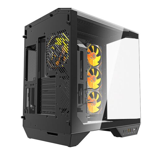Darkflash DY470 számítógépház  + 4 ventilátor + GPU konzol Fekete 128483757