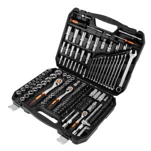 Nyitott NEO Tools 219 darabos dugókulcs és szerszámkészlet - NEO Tools