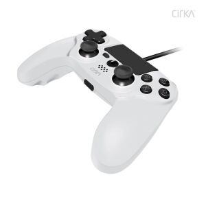 Cirka NuForce PS4/PC vezetékes kontroller, fehér, ferde nézet - Kontroller