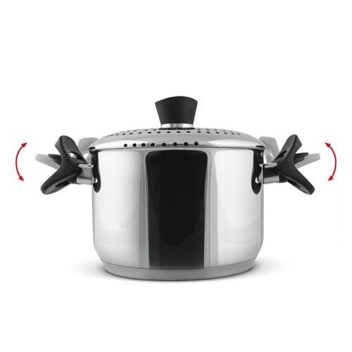 Гърне Lamart LT1206 от неръждаема стомана 5,8L с капак с цедка