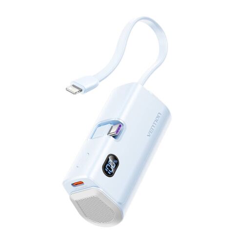 Vention FHQL0 4800mAh 22.5W Power Bank LED kijelzővel kék színben