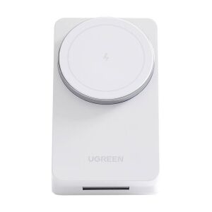 Ładowarka indukcyjna 2w1 Ugreen W528 do iPhone, AirPods, 20W (biała) 128486888 - Bezprzewodowa ładowarka