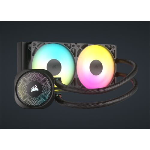 CORSAIR NAUTILUS 240 RS ARGB Liquid CPU Cooler (vízhűtés)  2 Ventilátoros  LGA1851 támogatással  CPU hűtő Fekete 128487440