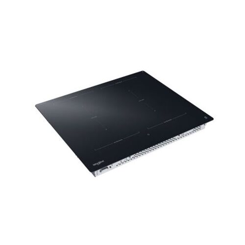 Whirlpool WTX6019DCF beépíthető indukciós főzőlap, fekete üveg, 4 zóna, ferde nézet