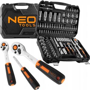 NEO Tools 110 darabos dugókulcs és bit készlet hordtáskában - NEO Tools