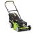 Fieldmann FZR 5112-196 BL petrol lawnmower with grass catcher, front view
