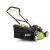 Fieldmann FZR 5112-196 BL petrol lawnmower with grass catcher, rear view