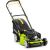Fieldmann FZR 5112-196 BL petrol lawn mower on white background