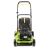 Front view of Fieldmann FZR 5112-196 BL petrol lawn mower