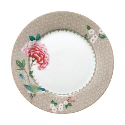 Porcelántányér, Pip Studio, Khaki, 21 cm, Blushing Birds kollekció 128494838