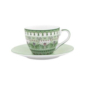Šálka na espresso s podšálkou, kolekcia Lily & Lotus, svetlozelená, 120 ml, Pip Studio 128494885 - Servírovanie