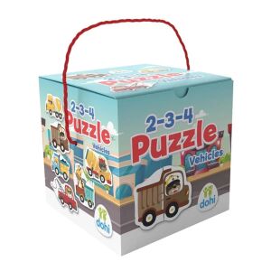2-3-4 darabos puzzle - Járművek