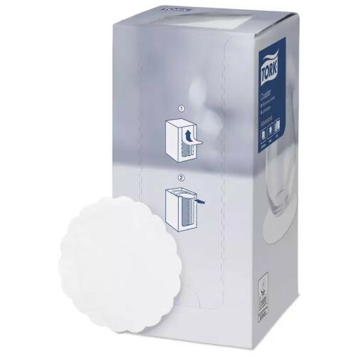 Tork poháralátét fehér, 8r., pcm, 250db/csg, 12csg/karton 128495126