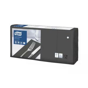 Tork szalvéta Lunch Advanced 33/2 FEKETE, 1/8 HAJTÁS, 200 lap/csg, 10csg/karton 128495147 - Tork