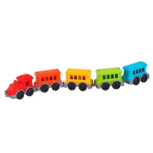 Mini trenulet TechnoK, locomotiva cu 4 vagoane, multicolor 128501762 - TechnoK