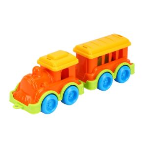Set de jucărie TechnoK Mini Train, cu locomotivă și vagon, perfect pentru joaca imaginativă - TechnoK