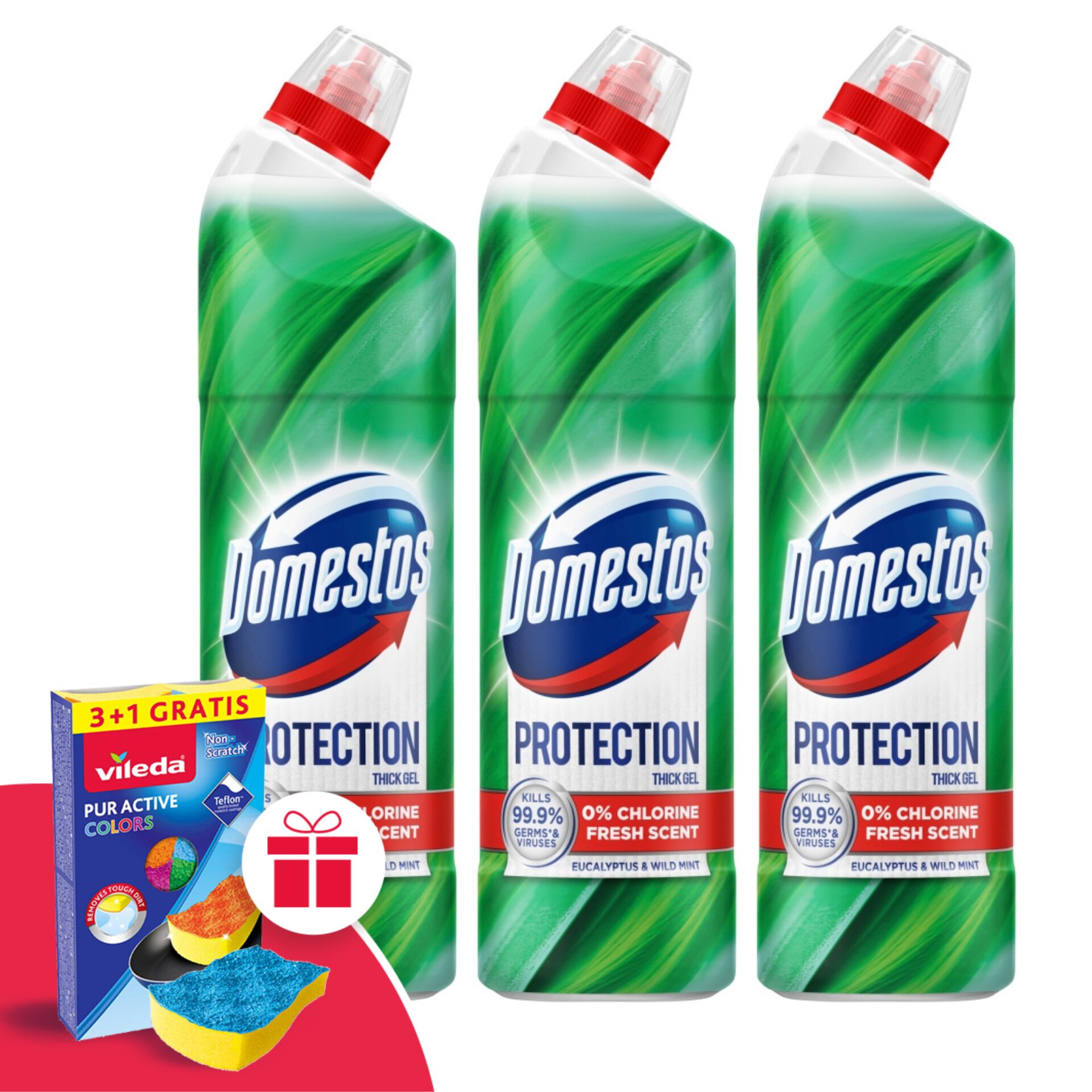 Domestos Protection klórmentes fertőtlenítő hatású Tisztítószer E...