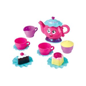 Playgo Moja čajanka, glazbeni set za čaj za djecu, ružičasti čajnik, šalice, šećernica, torta, igra uloga, čajanka - Playgo
