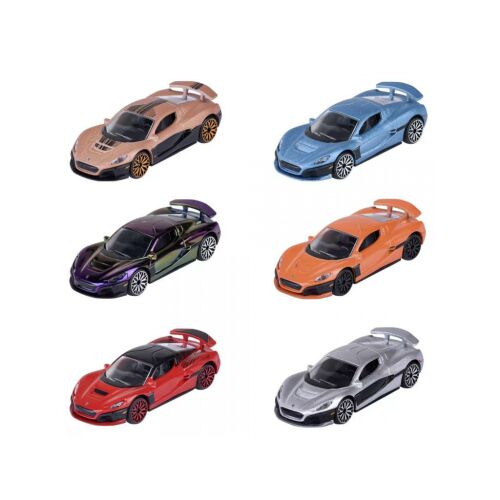 Majorette Rimac Nevera Edition fém kisautó, 6 féle színben, 1/64 méretarány