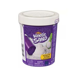 Kinetic Sand: Fagyis doboz fehér homokgyurmával - Spin Master 128504005 - Spin Master