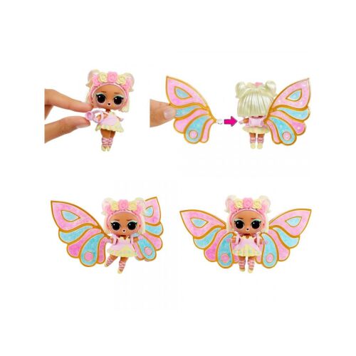 L.O.L. Surprise! Tündér babák csináld magad szárnyakkal, bemutatja a szárnyak készítését csillámporral és vízzel - Flair Toys
