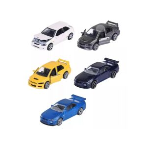 Majorette Japan Series 1/64 méretarányú fém játékautók, többféle színben, beleértve a Nissan Skyline GT-R R34, Mitsubishi Lancer Evolution, Subaru Impreza WRX STI modelleket - Majorette