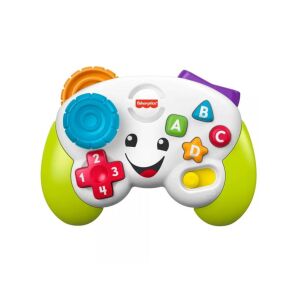 Fisher-Price Kacagj és Fejlődj Tanuló Kontroller, interaktív játék baba számára, segít megtanulni a számokat, betűket, színeket és irányokat - Fisher Price