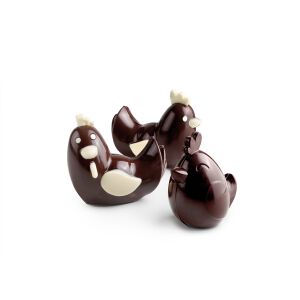 Sada 3ks čokoládových foriem pre kurčatá Ibili, PET, 15x7x11 cm, priehľadné 135874006 - Formy na pečenie