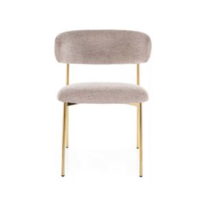 Elton Raven Étkezőszék Szövet Sötét Bézs Arany Vázzal 128508598 - Étkező szék