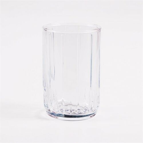 Pasabahce Leia Digestive 120ml pohár, átlátszó pohár függőleges vonalakkal - Vizespohár