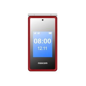 MaxCom MM835 rotes Klapphandy, Vorderansicht mit Display - Maxcom