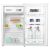Comfee RCD132WH2 egyajtós hűtőszekrény nyitott ajtóval, belső polcokkal és tárolóhellyel