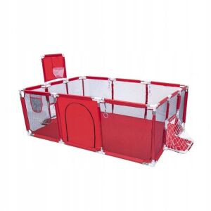 L44F2 Nagy játszótér gyerekeknek. Száraz medence, golyós járóka gyerekeknek piros