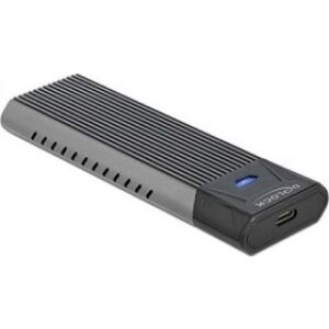 Delock Külső USB Type-C kombinált ház M.2 NVMe PCIe vagy SATA SSD eszközhöz - szerszám mentes (42638) 128623349 - Külső merevlemez ház