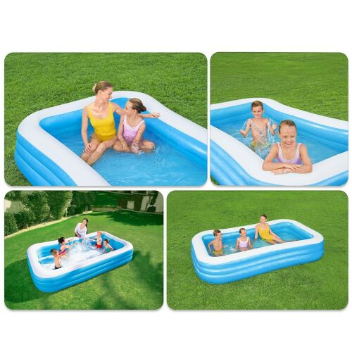 Bestway Family Pool Collage: Fun in the Sun