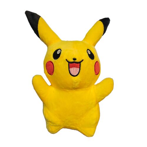 Usmievavá plyšová hračka Pokemon Pikachu, 20 cm, žltá