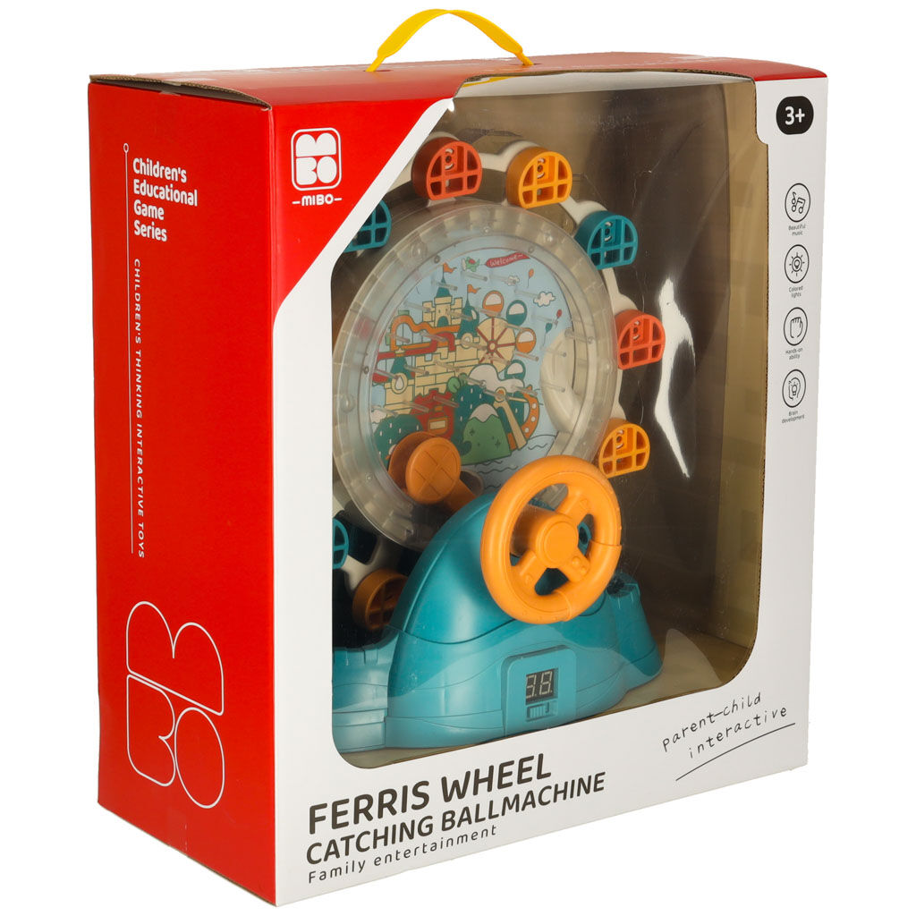 Óriáskerék körhinta golyókat fogó kormánykerékkel