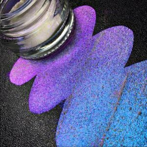 Pigment PK77 (áttetsző, intenzív kék-lila irizálással) Sparkle/Microglitter sminkhez KAJOL Beauty, 1g 136076264 - Körömdíszítő csillámpor