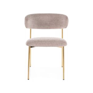 Elton Raven Étkezőszék Szövet Sötét Bézs Arany Vázzal 128565862 - Étkező szék