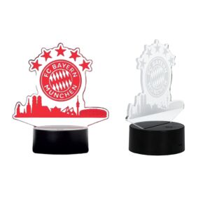 Bayern München LED Asztali Lámpa - Világít és nem világít összehasonlítás - Kulcstartó