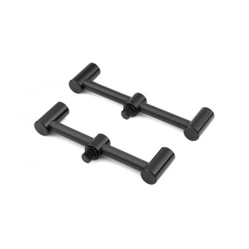 Szögletes nézet a Black Label Carbon 2 Rod Buzz Bars-ról, 110-125mm, könnyű horgászbot tartó rendszer - Bot kereszttartó