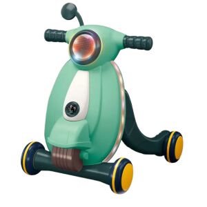 WePro Store Lauflernwagen mit Geräuschen und Lichtern, Bedienfeld, Ballspiel, einstellbarer Geschwindigkeit, Grün, 12 Monate + 136120723 - WePro Store