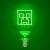 Minecraft Creeper LED Neon izzó, zöld fény, G125, E27 Edison menetes
