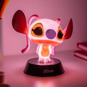 Disney Stitch Angel Light, rosa leuchtende Figur, 11 cm hoch, batteriebetrieben - Lampen & Beleuchtung