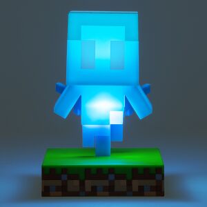 Minecraft Allay Light, o figurină albastră luminoasă a mob-ului Allay din popularul joc video Minecraft - Minecraft