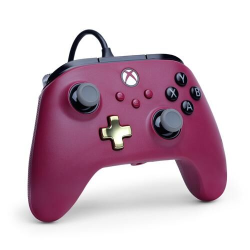 PowerA Advantage+ vezetékes kontroller Xbox Series X|S, Xbox One és PC-hez, Ruby színben